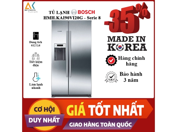 TỦ LẠNH 2 CÁNH SIDE BY SIDE HMH.KAI90VI20G